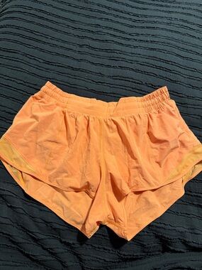 lululemon athletica Orange Active Run Shorts